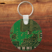 回路基板背景キーチェーン キーホルダー (正面)