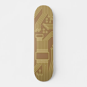 回路基板金ゴールド スケートボード