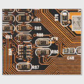 回路基板,ケーブル,コンデンサ,カード, ラッピングペーパー (フラット)