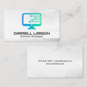 回路基板 |コンピュータテクノロジーロゴ 名刺 (正面/裏面)