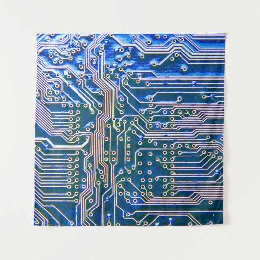 回路基板，コンピュータ，青，コンデンサ，チップ，ci タペストリー (正面)