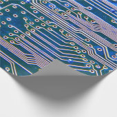 回路基板，コンピュータ，青，コンデンサ，チップ，ci ラッピングペーパー (角)