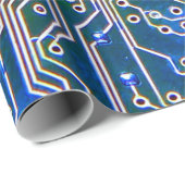 回路基板，コンピュータ，青，コンデンサ，チップ，ci ラッピングペーパー (ロールコーナー)
