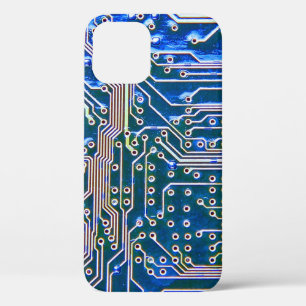回路基板,コンピュータ,青,コンデンサ,チップ,ci iPhone 12ケース