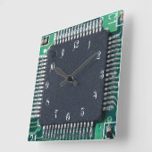 回路基板 スクエア壁時計 (傾斜)