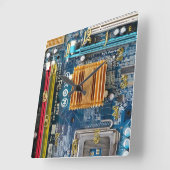 回路基板 スクエア壁時計 (傾斜)