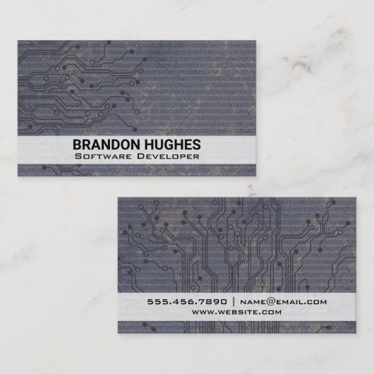 回路基板 |バイナリコード 名刺 (正面/裏面)