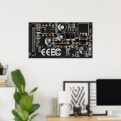 回路基板 ポスター (ホームオフィス)
