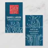 回路基板 |レッドテックロゴ 名刺 (正面/裏面)