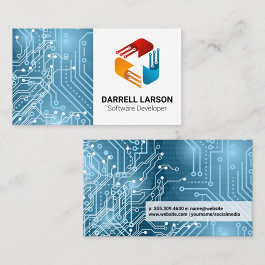 回路基板 | 技術ロモダンゴ 名刺 (正面/裏面)