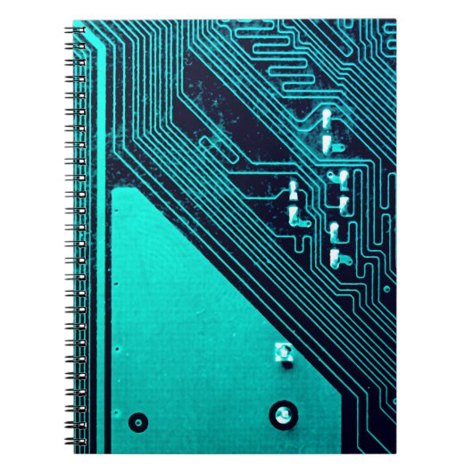 回路基板。電子コンピュータハードウェアテクノ ノートブック (正面)