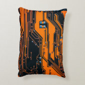 回路基板。電子計算機ハードウェアテクノ アクセントクッション (裏面(縦))