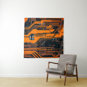 回路基板。電子計算機ハードウェアテクノ タペストリー (インサイチュ)