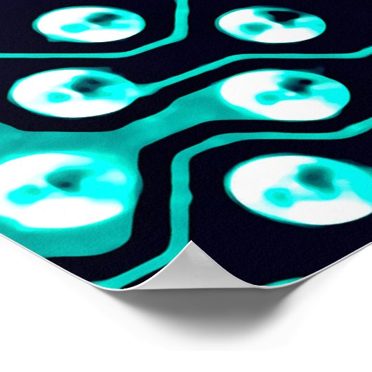 回路基板。電子計算機ハードウェアテクノ ポスター (角)