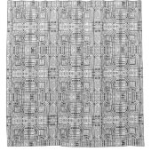 回路基板（黒、白、銀） シャワーカーテン (正面)