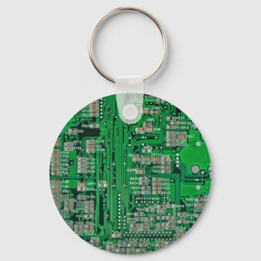 回路基絵画板 キーホルダー (正面)