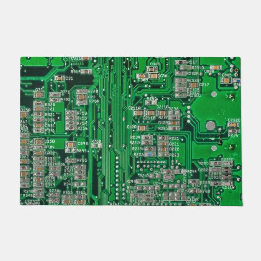 回路基絵画板 ドアマット (正面)