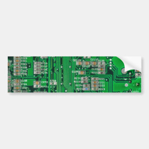 回路基絵画板 バンパーステッカー