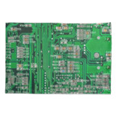 回路基絵画板 枕カバー (裏面)