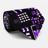 回路紫2タイ両面 ネクタイ (ロール)
