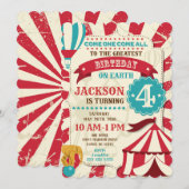 回路誕生日招待状カーニバル招待状 招待状 (正面/裏面)