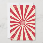 回路誕生日招待状ヴィンテージカーニバルテーマ 招待状 (裏面)