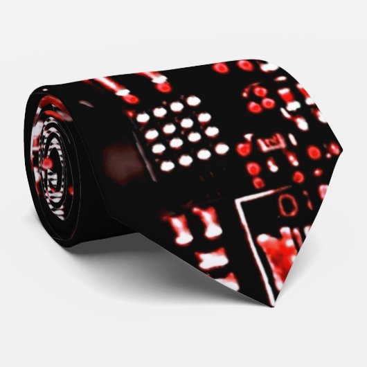 回路赤2タイ両面 ネクタイ (ロール)