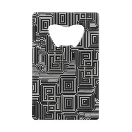 回路迷路ボトルオープナー クレジットカード栓抜き