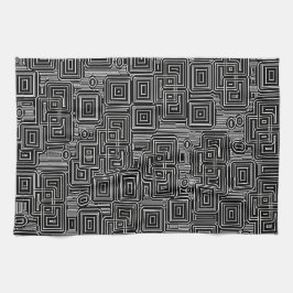 回路迷路 キッチンタオル