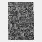 回路迷路 キッチンタオル (縦)