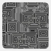 回路迷路 スクエアシール (正面)