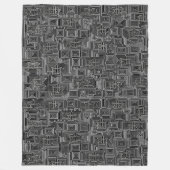 回路迷路 フリースブランケット (正面)