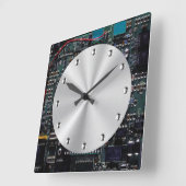 回路部品 スクエア壁時計 (傾斜)