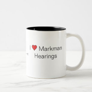 回路、ハート、I Markmanのヒアリング ツートーンマグカップ