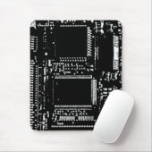 回路B&Wのマウントポートレート マウスパッド (マウス)