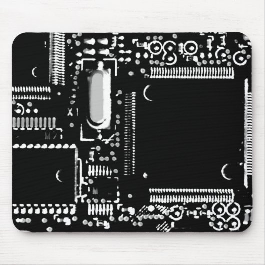 回路B&W 2キーボード マウスパッド (正面)
