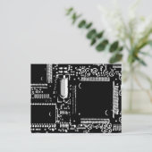 回路B&W 2ポストカード ポストカード (スタンド正面)