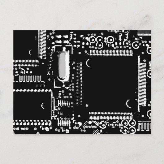回路B&W 2ポストカード ポストカード (正面)