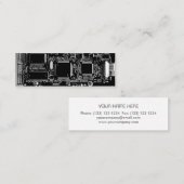 回路B & W 2名刺の白スキン スキニー名刺 (正面/裏面)