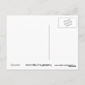 回路B&W 2 'Your Text'ポストカード ポストカード (裏面)