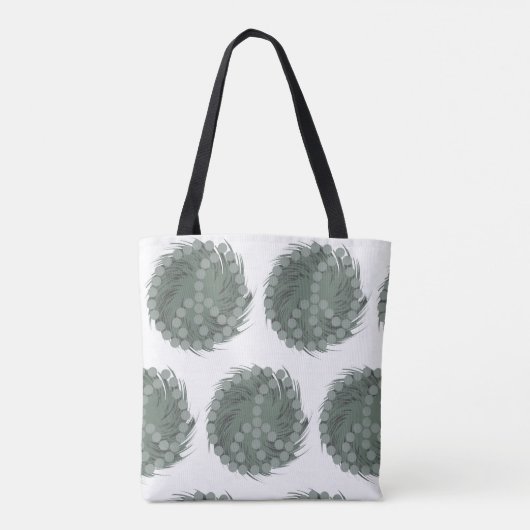 回転おもしろい豆の漫画の食の芸術おもしろいデザイン トートバッグ (裏面)