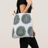 回転おもしろい豆の漫画の食の芸術おもしろいデザイン トートバッグ (クローズアップ)