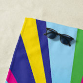 回転するカラーホイールビーチタオル ビーチタオル (インサイチュ)