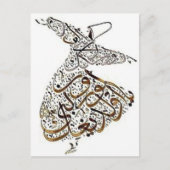 回転するスーフィー教徒の列 ポストカード (正面)