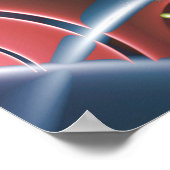 回転するパステル模様 ポスター (角)