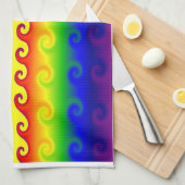 回転する火のキッチンタオル キッチンタオル (四つ折り)