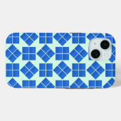 回転する青い正方形 Case-Mate iPhoneケース (裏面 (横))