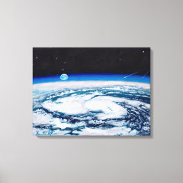 回転する高さから地球：キャンバス標準 キャンバスプリント