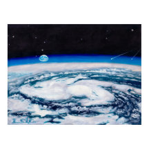 回転する高さから地球