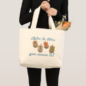 回転それは中間それ好みます! ラージトートバッグ (正面(商品))